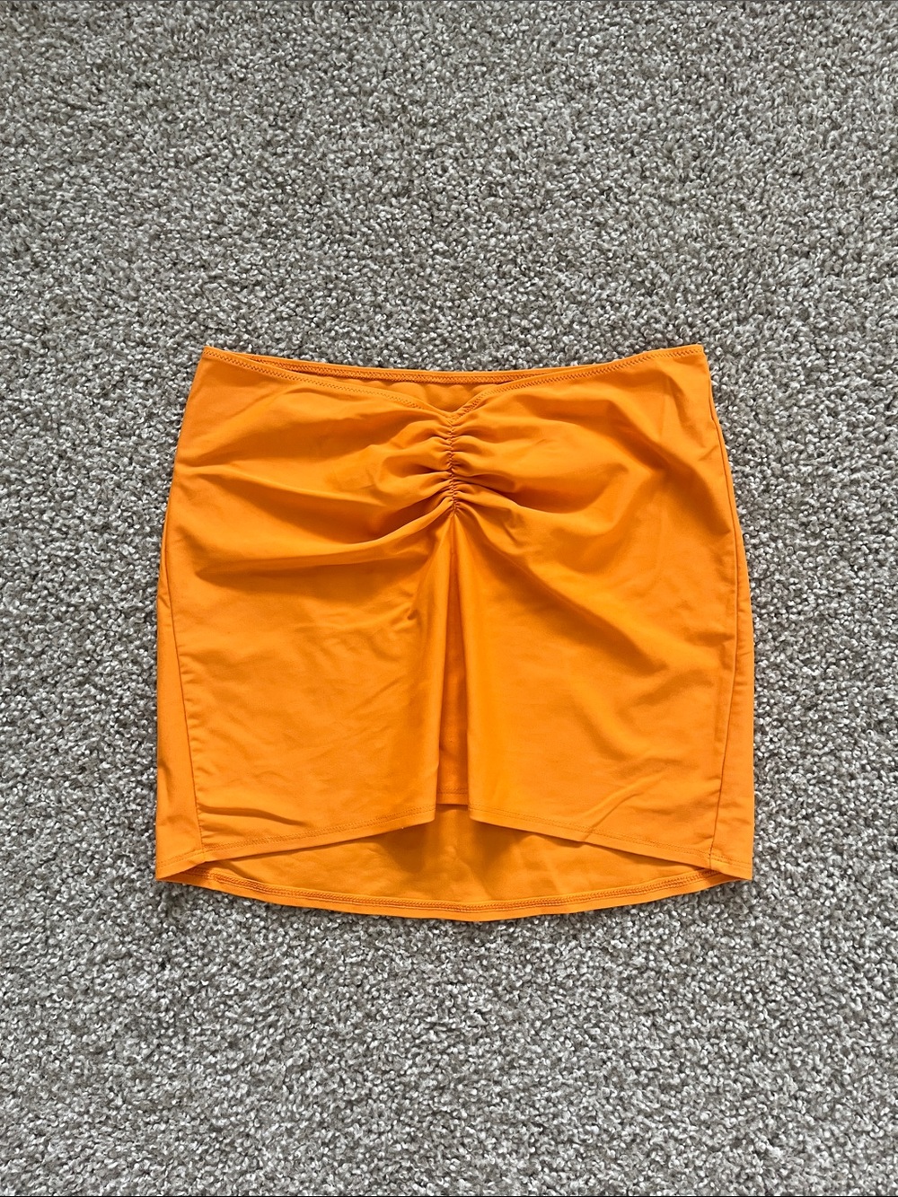 Aerie Offline Orange Mid Rise Swim Skirt Size XS